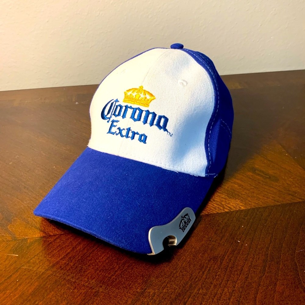 Corona Extra Hat With Bottle Opener Adjustable Strap Beach/Vacation 🔥